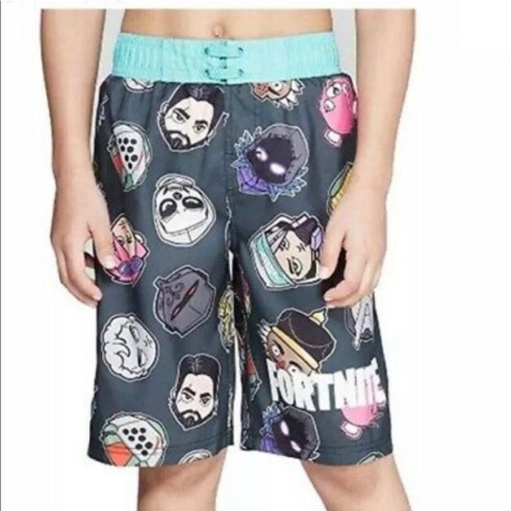 FORTNITE Boys Gamer Swim Trunks Beach Boys Size XL
